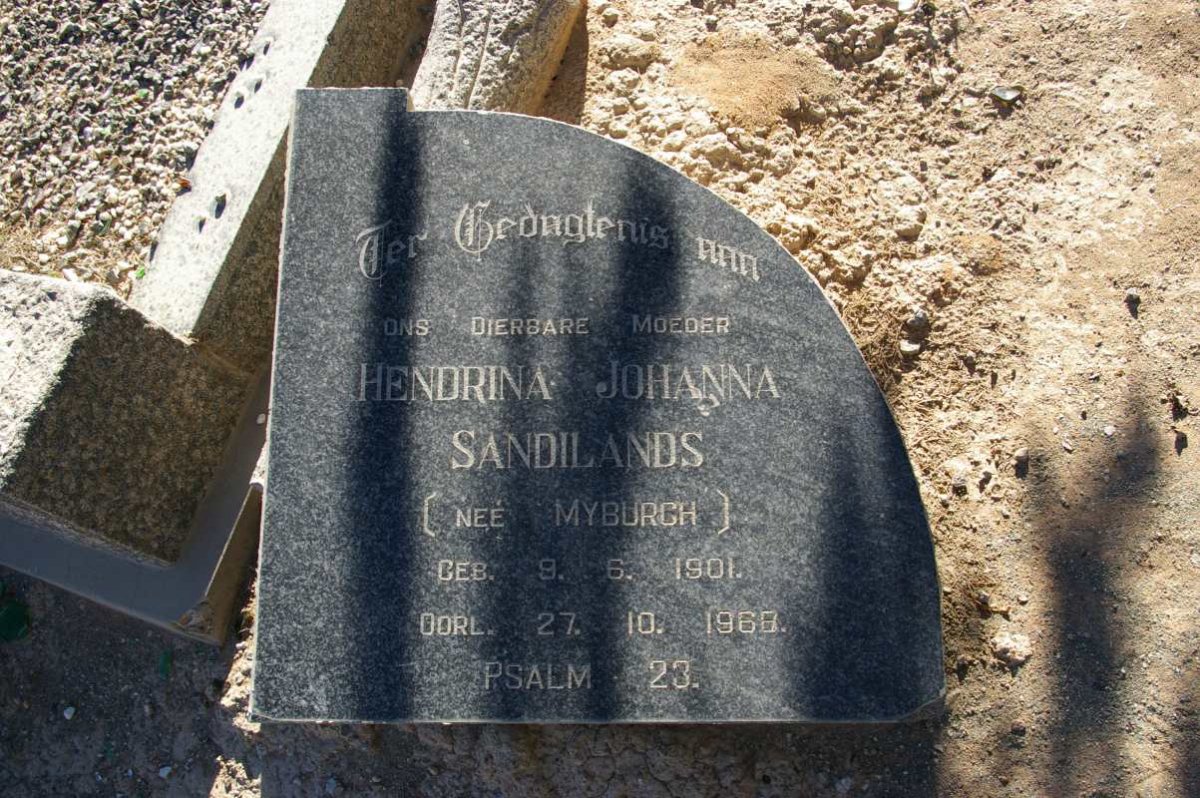 SANDILANDS Hendrina Johanna nee MYBURGH 1901-1968
