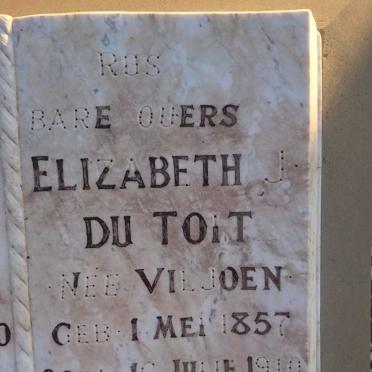 TOIT Frans J., du 1853-1940 &amp; Elizabeth J. VILJOEN 1857-1940