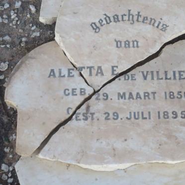 VILLIERS Aletta E., de 1850-1895