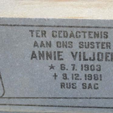 VILJOEN Annie 1903-1981