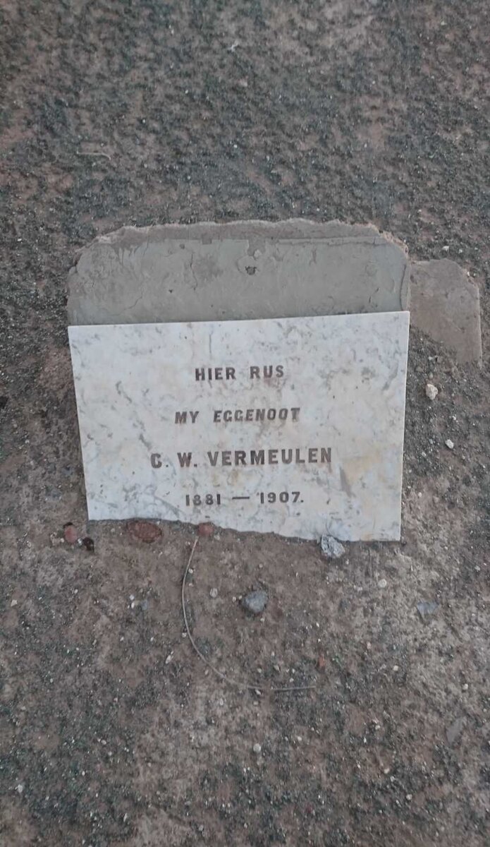 VERMEULEN C.W. 1881-1907