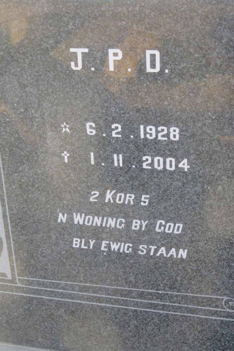 ? J.P.D. 1928-2004
