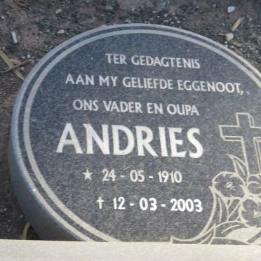 ? Andries 1910-2003