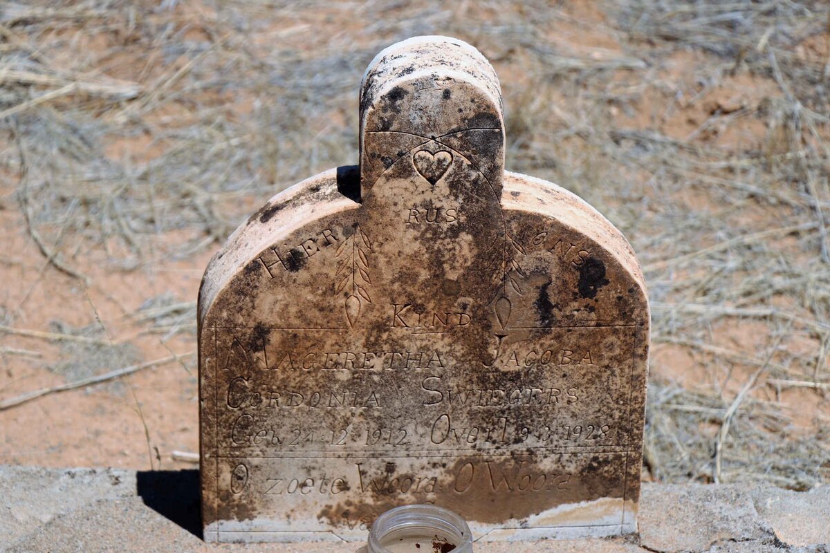 SWIEGERS Mageretha Jacoba Cordonia 1912-1928