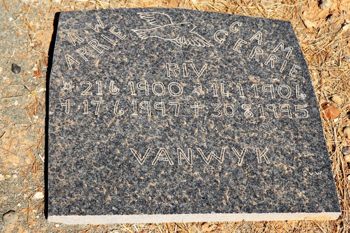 WYK A.W., van 1900-1997 :: VAN WYK G.A.M. 1904-1995