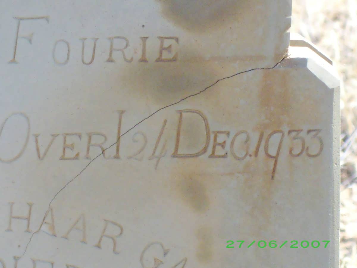 FOURIE Johanna Susanna Martina 1883-1933