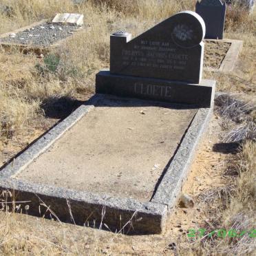 CLOETE Philippus Jacobus 1891-1959 