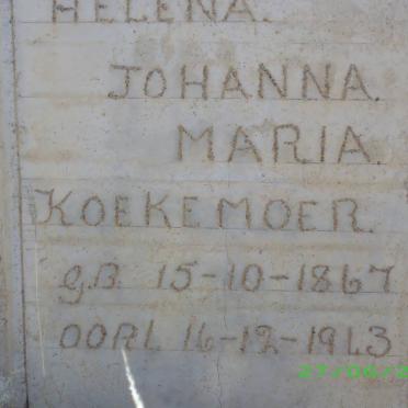 KOEKEMOER Johanna Maria 1867-1943 