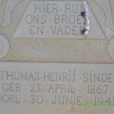 SINDEN Thomas Henrij 1867-1941