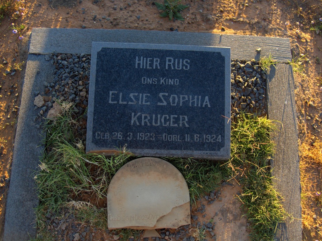 KRUGER Elsie Sophia 1923-1924