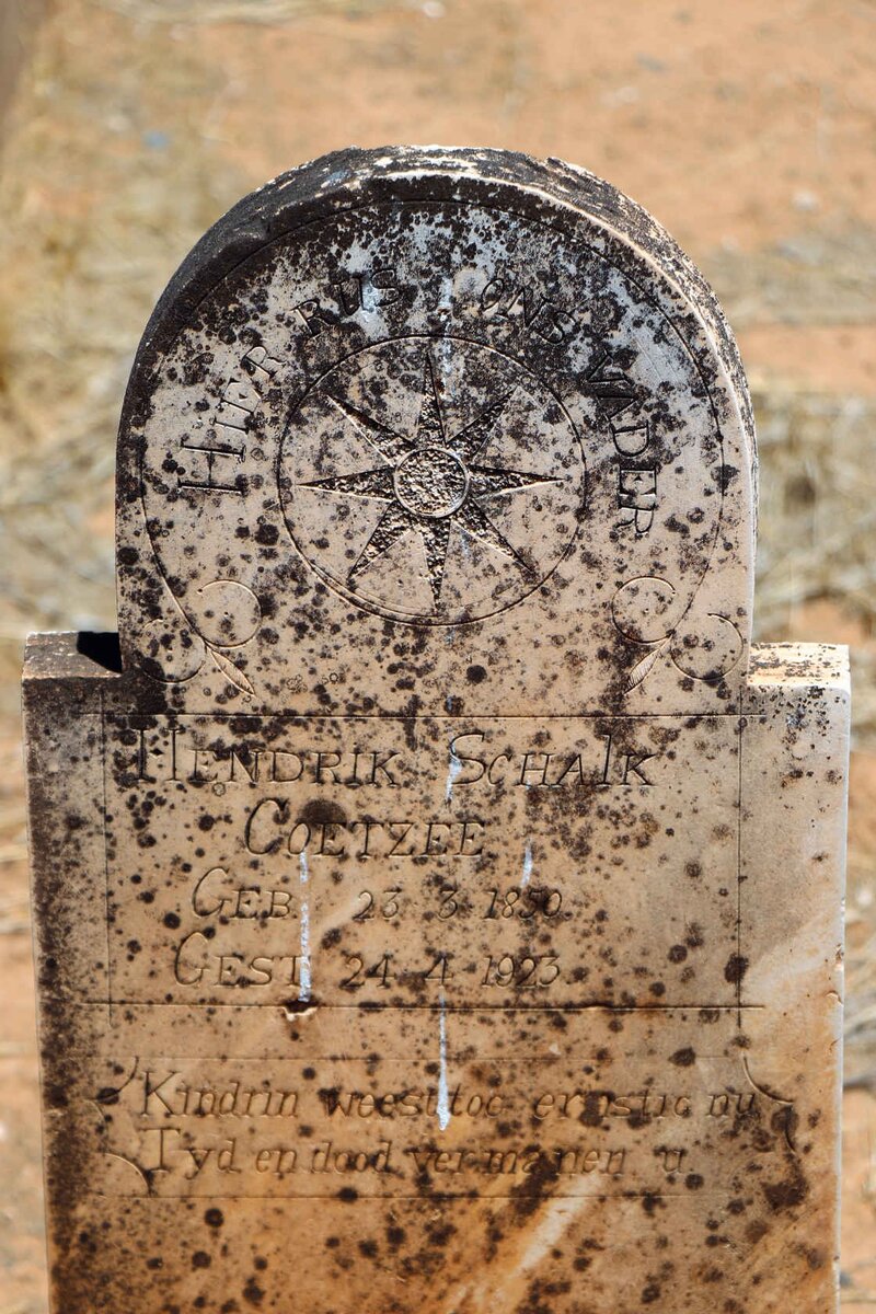 COETZEE Hendrik Schalk 1850-1923