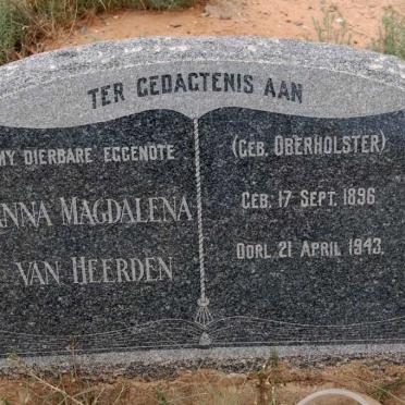 HEERDEN Anna Magdalena, van née OBERHOLSTER 1896-1943