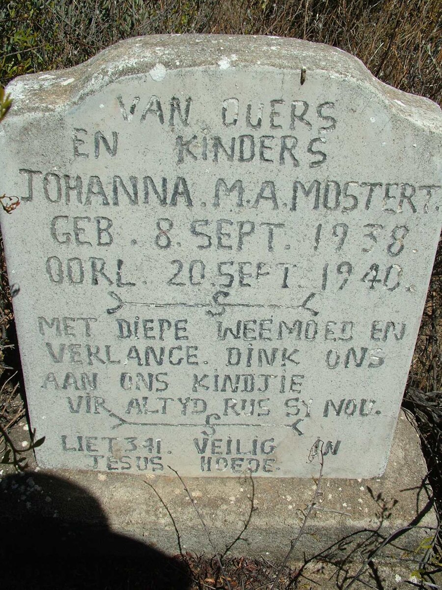 MOSTERT Johanna M.A. 1938-1940
