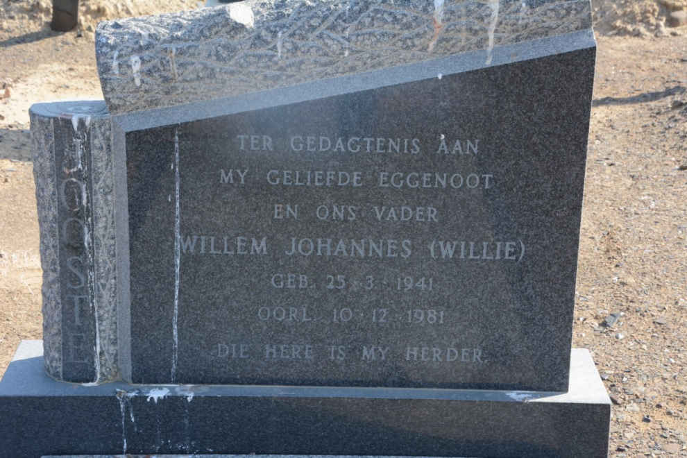 JOOSTE Willem Johannes 1941-1981