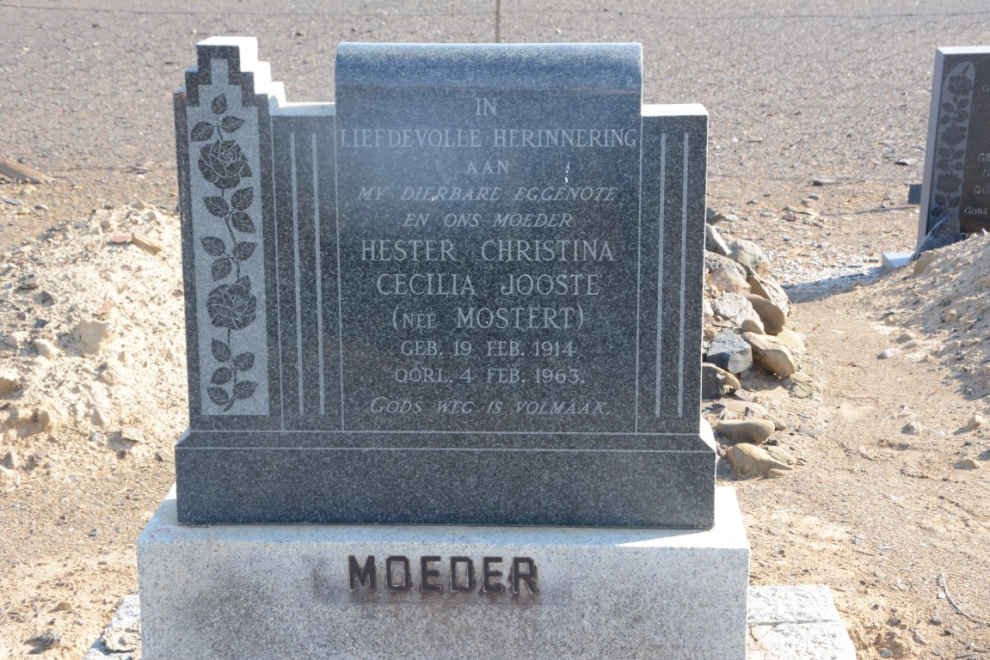 JOOSTE Hester Christina Cecilia nee MOSTERT 1914-1963