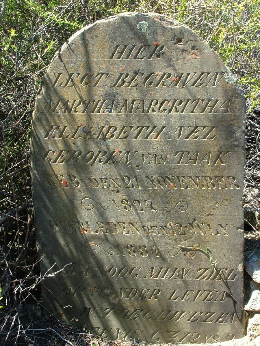 NEL Martha Margritha Elisabeth nee VAN TAAK 1827-1884