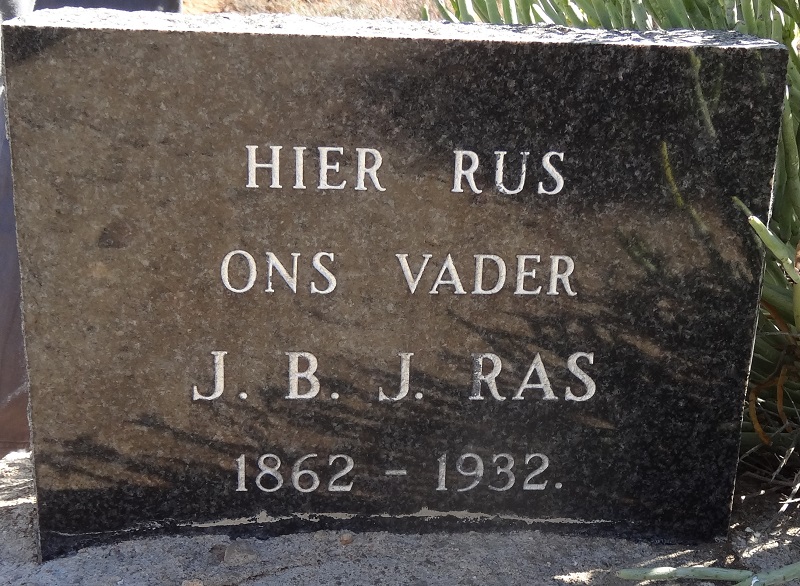 RAS Jacobus Barend Johannes 1862-1932