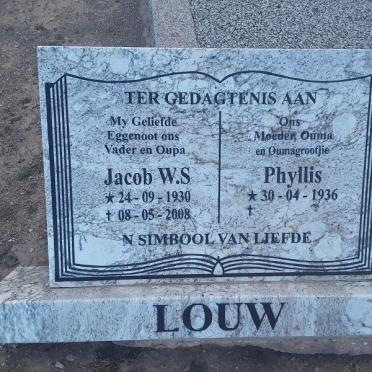 LOUW Jacob W.S. 1930-2008 &amp; Phyllis 1936-