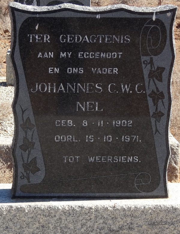 NEL Johannes C.W.C. 1902-1971
