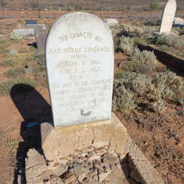 WIESE Petrus Benjamin 1863-1940
