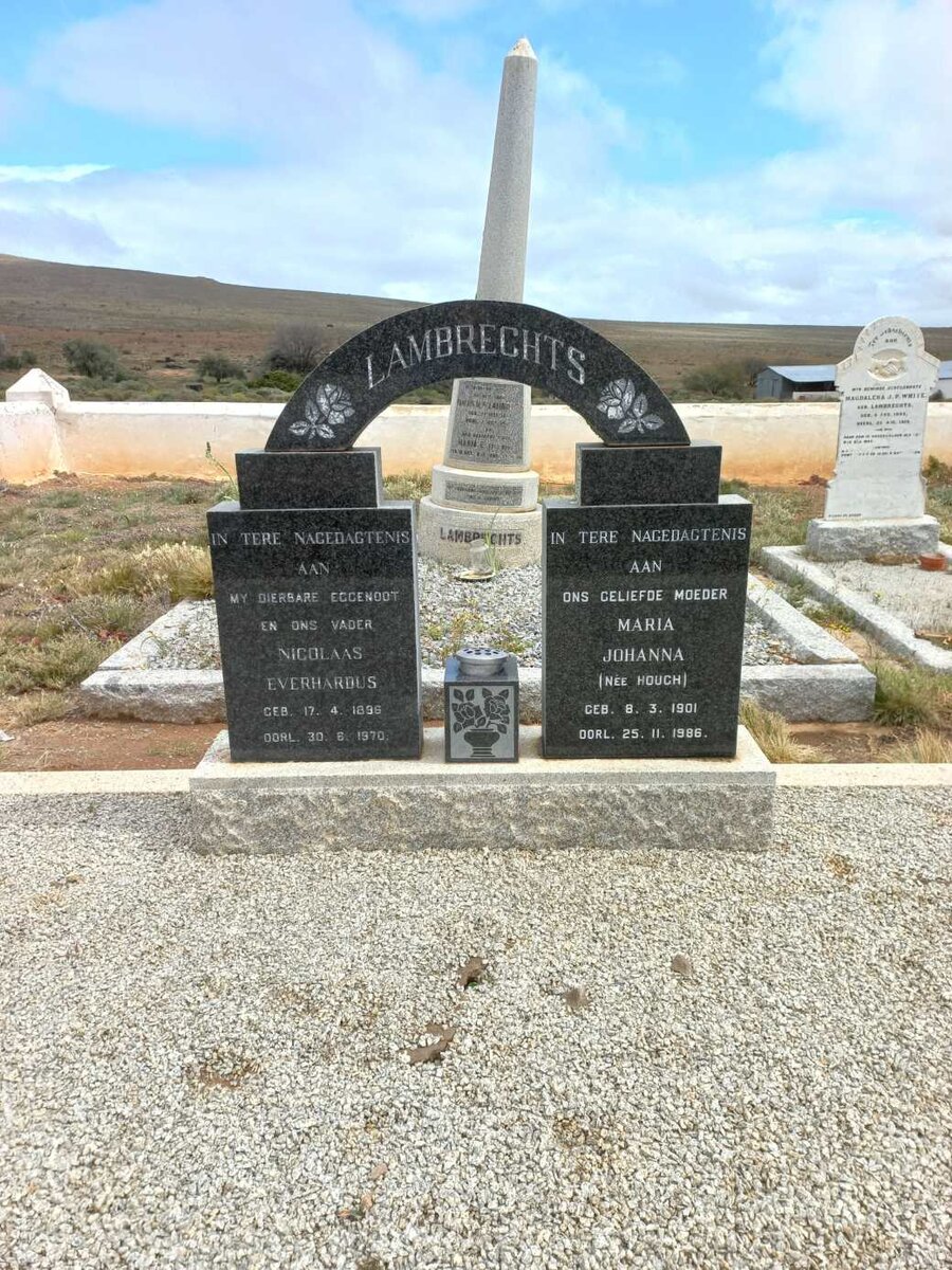 LAMBRECHTS Nicolaas Everhardus 1896-1970 &amp; Maria Johanna HOUGH 1901-1986