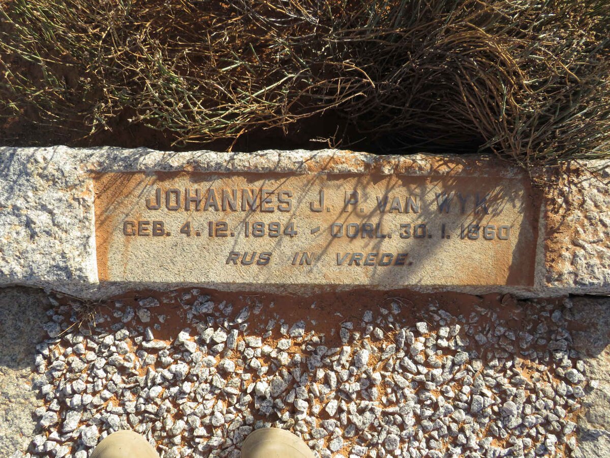 WYK Johannes J.P., van 1894-1960