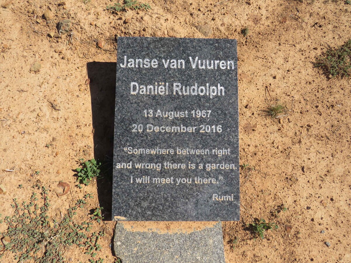 VUUREN Daniel Rudolph, Janse van 1967-2016