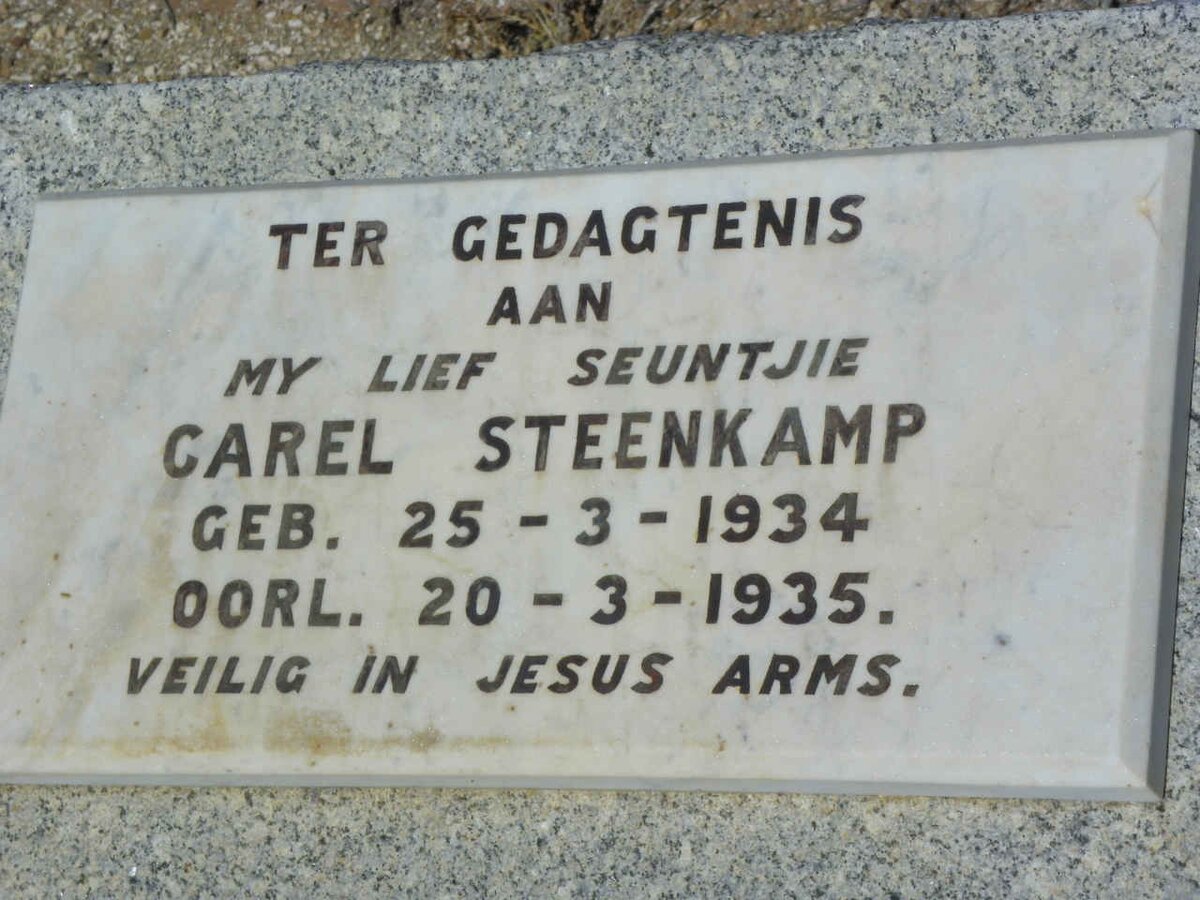 STEENKAMP Carel 1934-1935