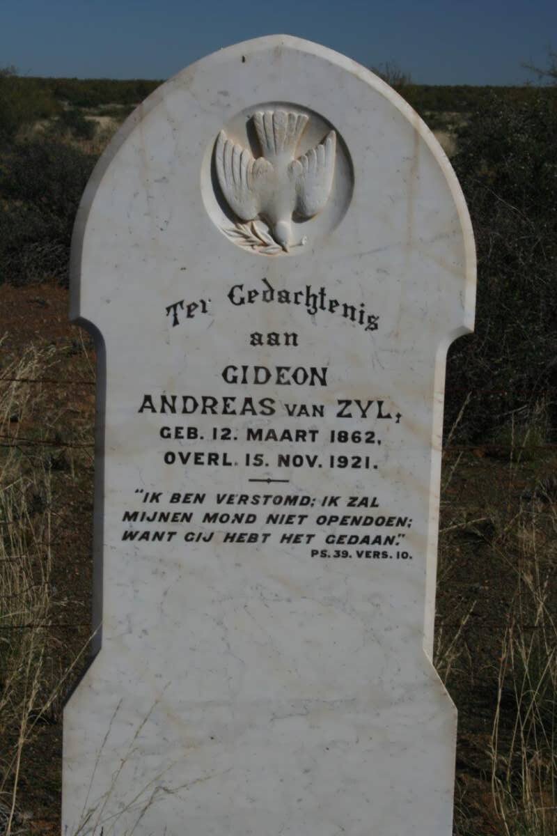 ZYL Gideon Andreas, van 1862-1921