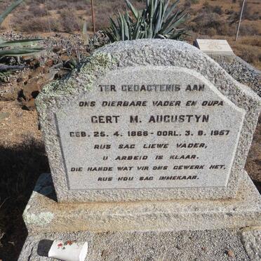 AUGUSTYN Gert M. 1866-1957 