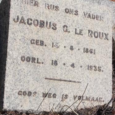ROUX Jacobus G., le 1861-1935