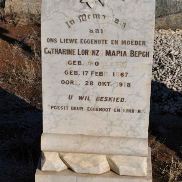 BERGH Catharine Lorenza Maria nee MOLLETT 1867-1918