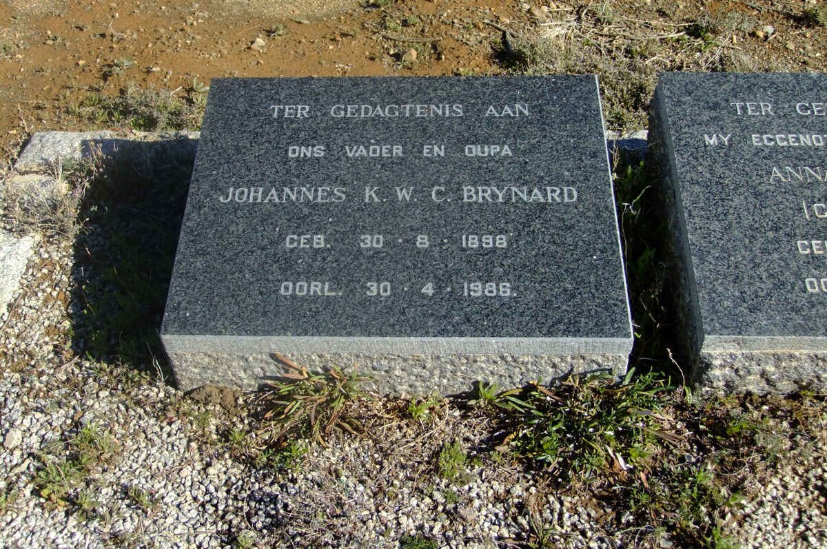 BRYNARD Johannes K.W.C. 1898-1986