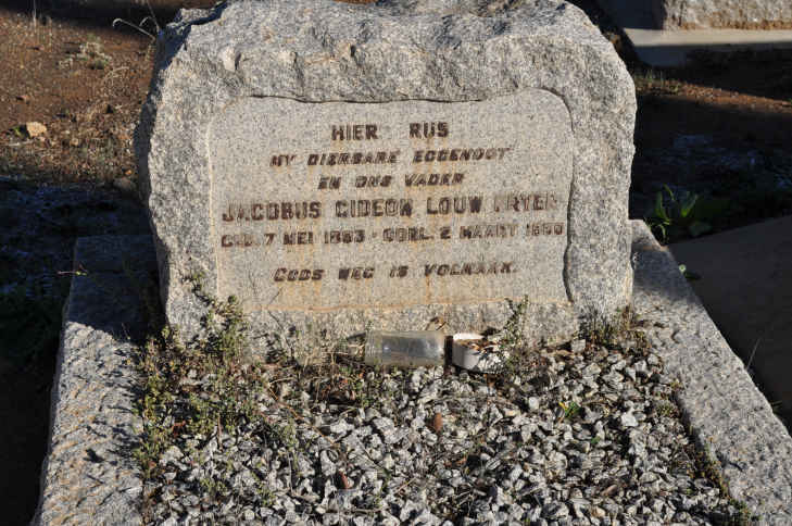 FRYER Jacobus Gideon Louw 1883-19?0