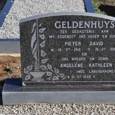 GELDENHUYS Pieter David 1918-1995 &amp; Angelene Kathleen LABUSCHAGNE 1938-