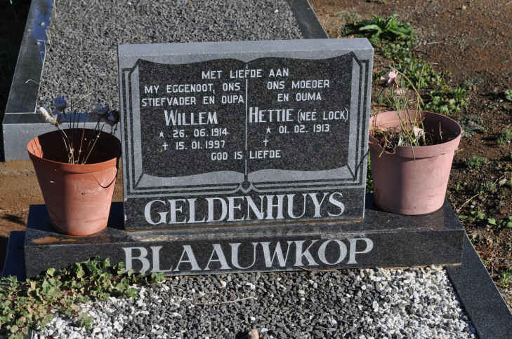 GELDENHUYS Willem 1914-1997 &amp; Hettie LOCK 1913-