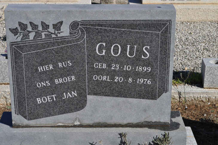 GOUS Jan 1899-1976