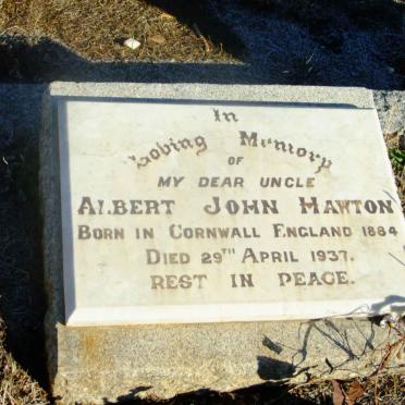 HAWTON Albert John 1884-1937