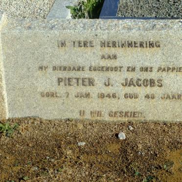 JACOBS Pieter J. -1946