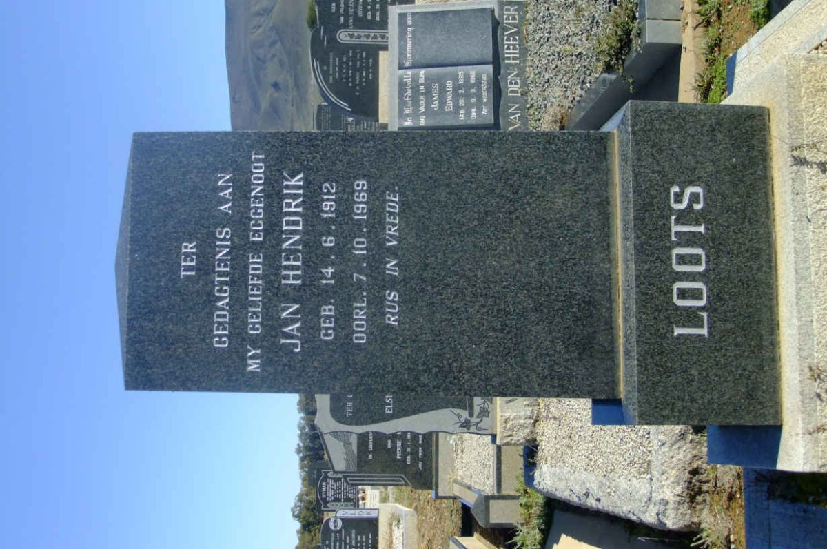 LOOTS Jan Hendrik 1912-1969