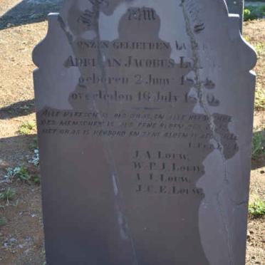 LOUW Adriaan Jacobus 1814-1870