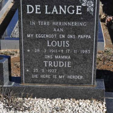 LANGE Louis, de 1911-1985 &amp; Trudie 1927-