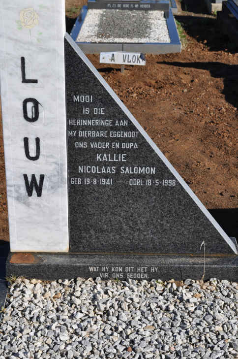 LOUW Nicolaas Salomon 1941-1998
