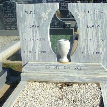 LOUW W.P.J. 1908-1990 &amp; H.C. ERWEE 1907-1981