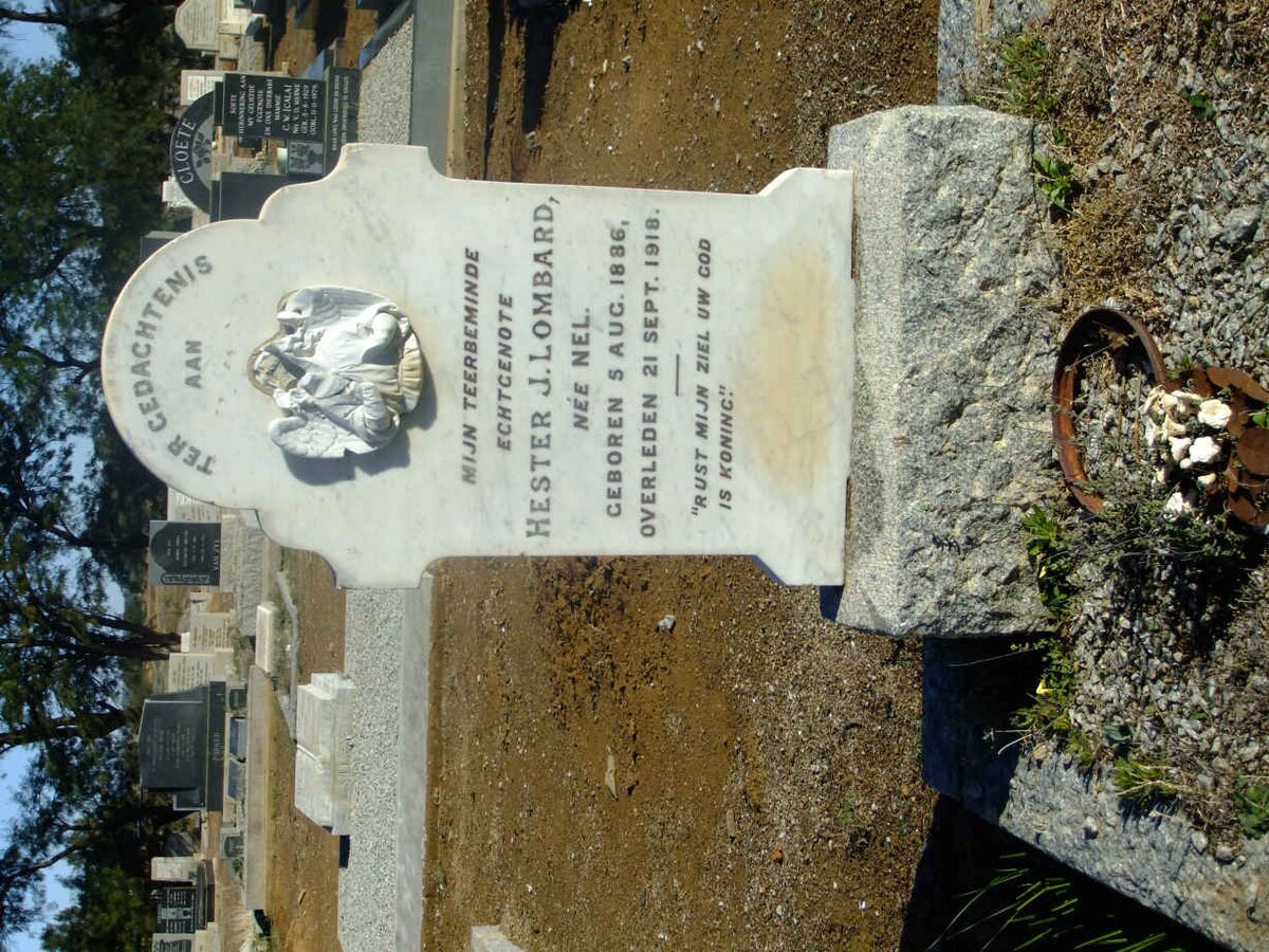 LOMBARD Hester J. nee NEL 1886-1918