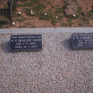 LOUW N.S. 1902-1977 &amp;  E.W.J. AUGUSTYN 1907-