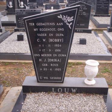 LOUW C.W. 1924-1991 &amp;  H.J. ROUX 1925-