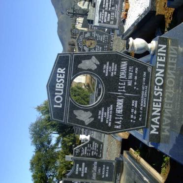 LOUBSER H.A.J. 1930-2000 &amp; J.S.E. VAN ZYL 1930-