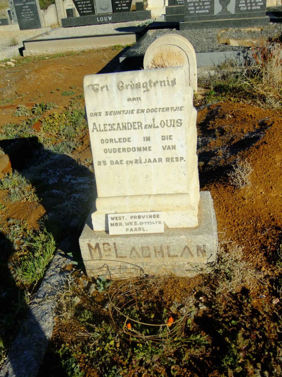 McLACHLAN Alexander :: McLACHLAN Louis