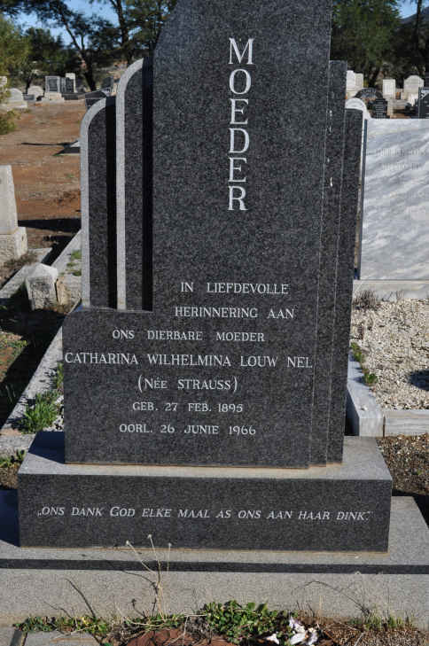NEL Catharina Wilhelmina Louw nee STRAUSS 1895-1966